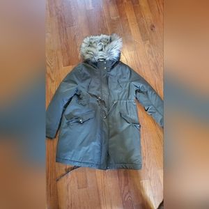 H&M Mama Drab/Olive Green Maternity Parka